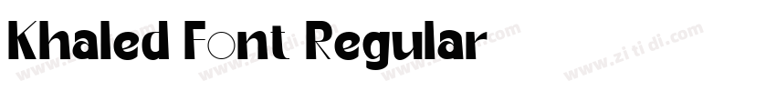 Khaled Font Regular字体转换